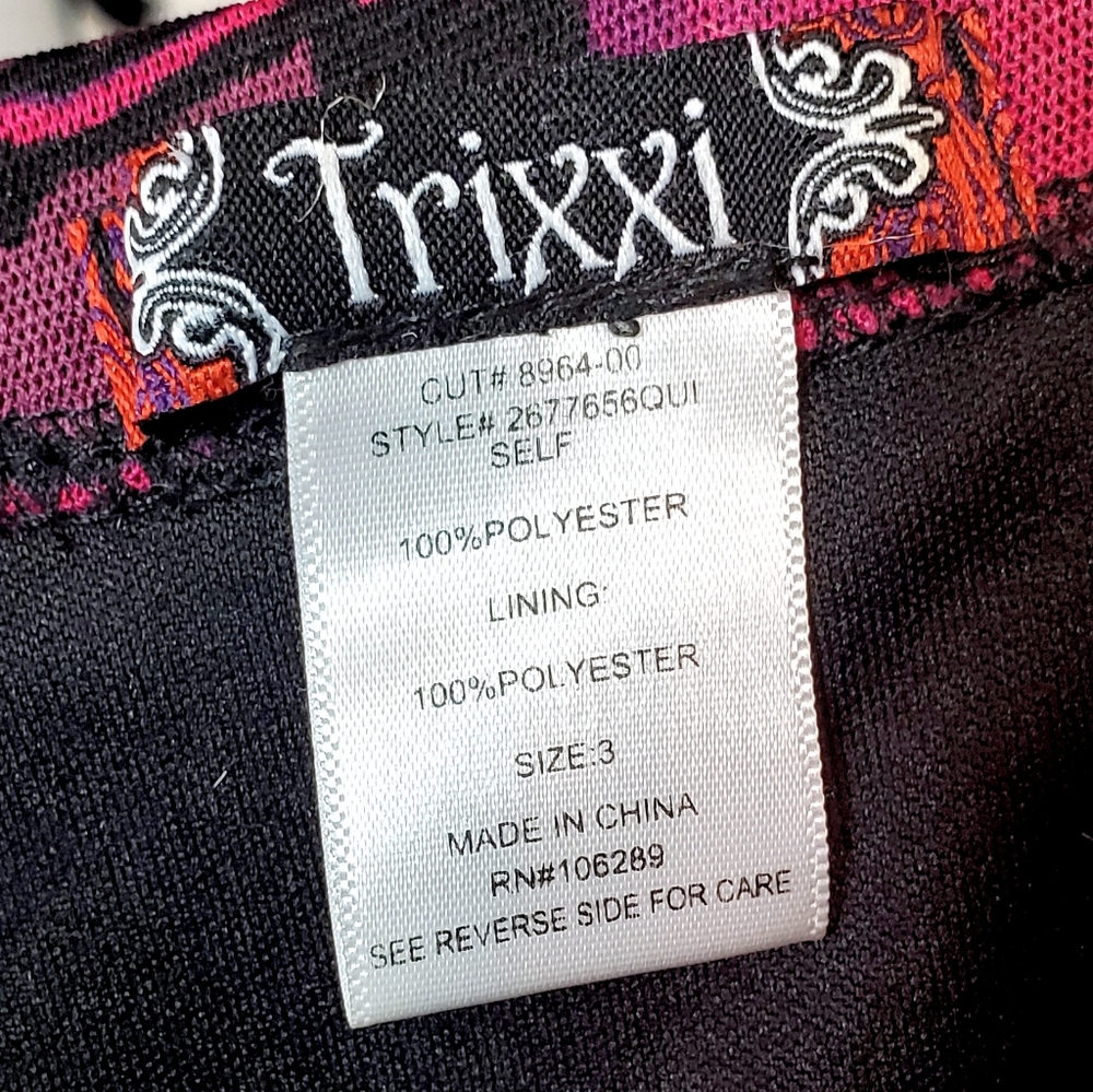 Trixxi Sexy Sleeveless Bandage Dress Pink / Black - Picture 5 of 5